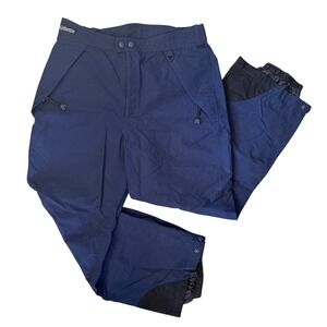 Columbia Omni-Tech Snow Pants Women XL Navy Waterproof Ski Winter Insulated‎